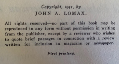 lomax copyright